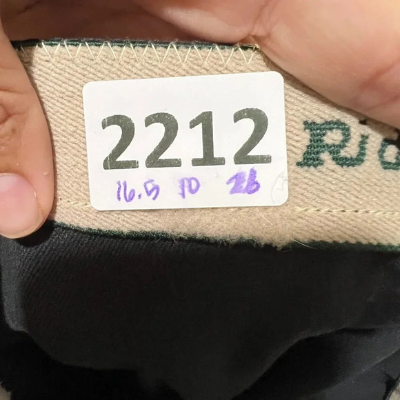 Ride Ap Womens Riding Rib Pants Equestrian Knee Patch Breeches Black 33x26 - Picture 12 of 12